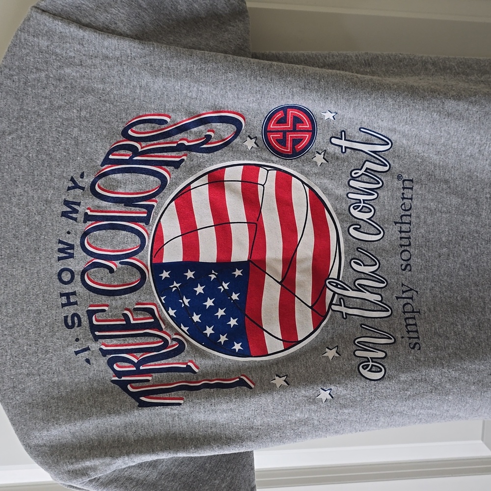 Simply Southern Collection American Volleyball‎ Themed Size Medium